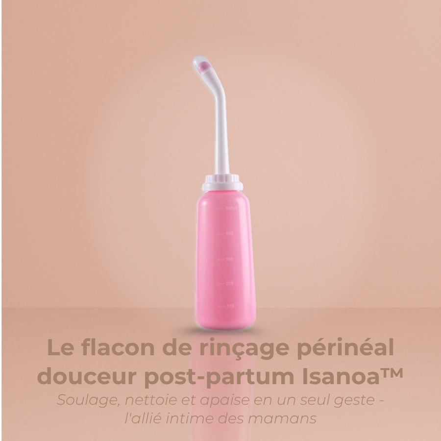 Le flacon de rinçage périnéal douceur post-partum Isanoa™